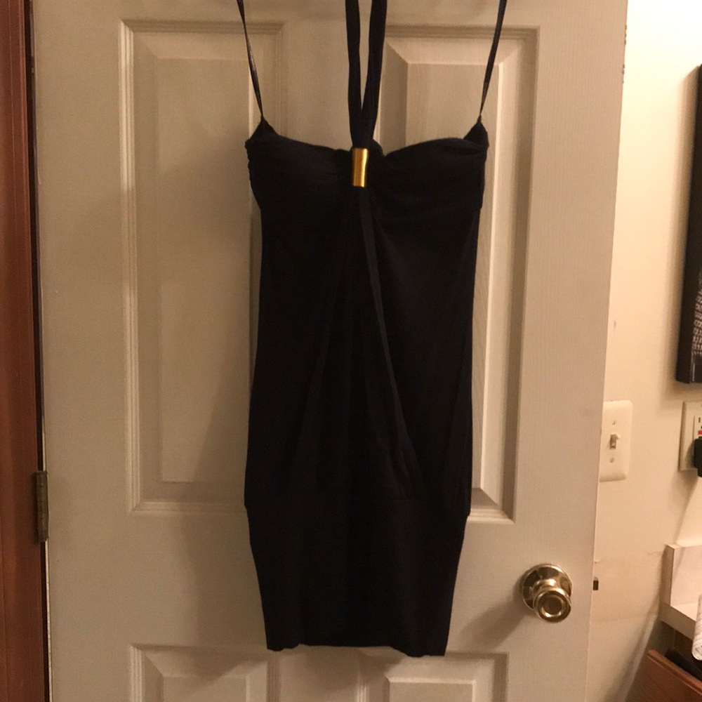 Black tunic/dress with gold detail